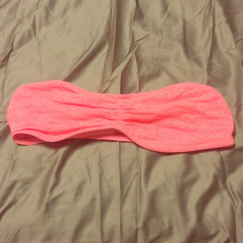 PINK lace bandeau
